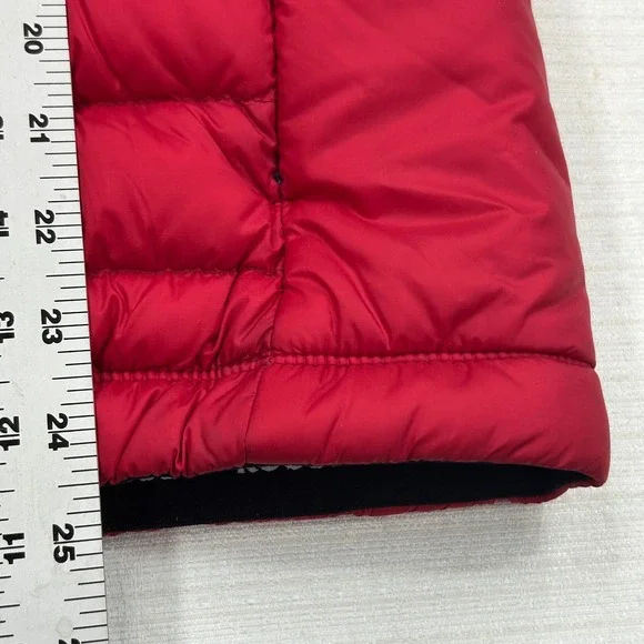 Rossignol Mens Coat 2X Red Duck Down Puffer Hooded‎ Jacket Ski Snowboard